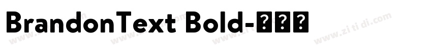 BrandonText Bold字体转换